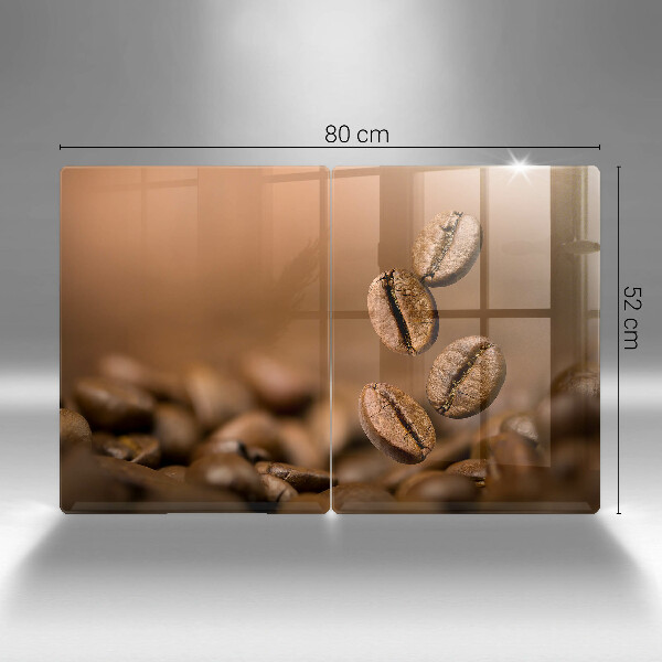 Painel de proteção para a cozinha Grãos de café