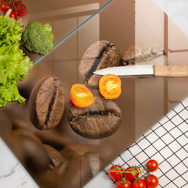 Painel de proteção para a cozinha Grãos de café
