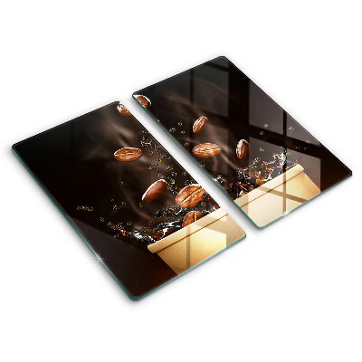 Tampa de parede do fogão a gás Grãos de café quente