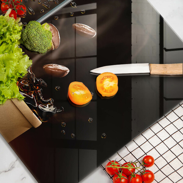 Tampa de parede do fogão a gás Grãos de café quente