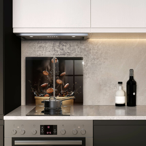 Tampa de parede do fogão a gás Grãos de café quente