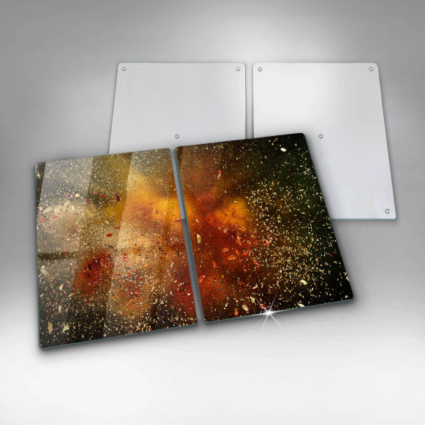 Tampa de parede do fogão a gás Especiarias coloridas