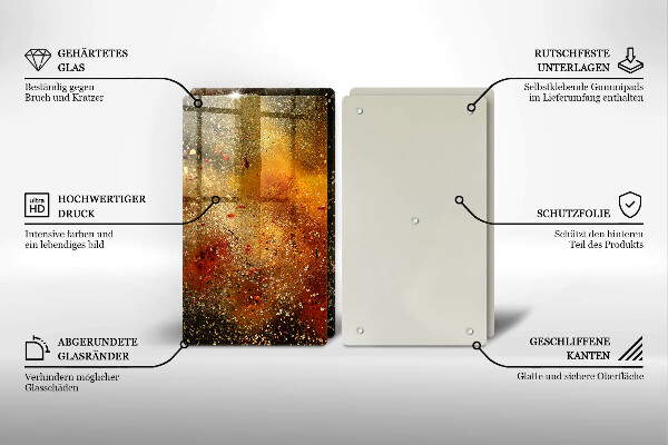 Tampa de parede do fogão a gás Especiarias coloridas