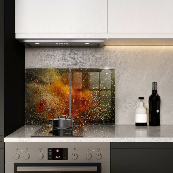 Tampa de parede do fogão a gás Especiarias coloridas