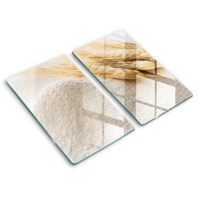 Tampa de parede do fogão a gás Farinha e espigas de cereais