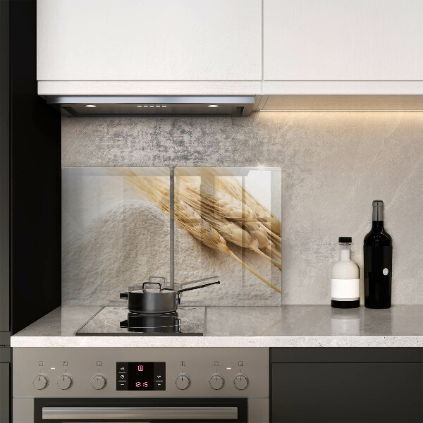 Tampa de parede do fogão a gás Farinha e espigas de cereais