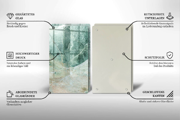 Tampa de parede do fogão a gás Estrutura pedra