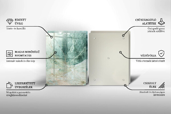 Tampa de parede do fogão a gás Estrutura pedra