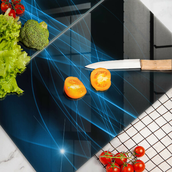 Tampa de parede do fogão a gás Abstração fumo azul