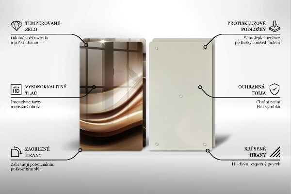 Tampa de parede do fogão a gás Abstração linhas suaves