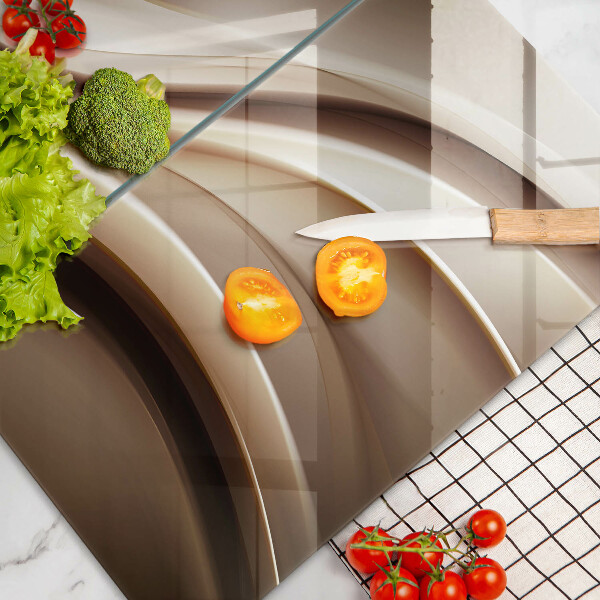 Tampa de parede do fogão a gás Abstração linhas suaves