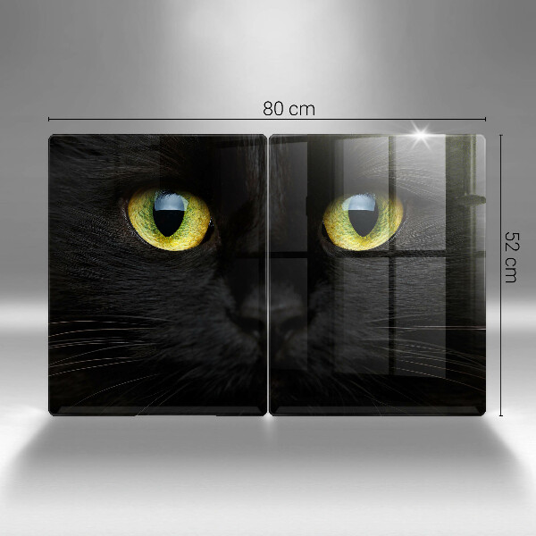 Tampa de parede do fogão a gás Animal olhos de gato