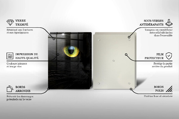 Tampa de parede do fogão a gás Animal olhos de gato