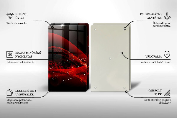 Placa de proteção para o fogão Abstração moderna