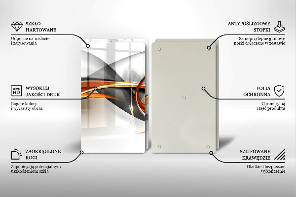 Tampa de parede do fogão a gás Formas modernas