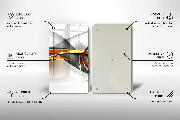 Tampa de parede do fogão a gás Formas modernas