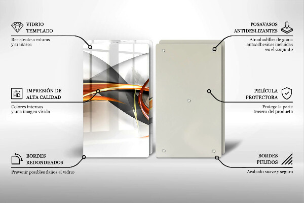 Tampa de parede do fogão a gás Formas modernas