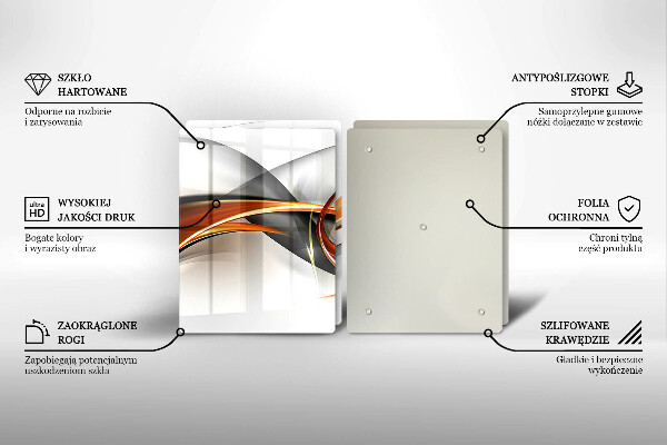 Tampa de parede do fogão a gás Formas modernas