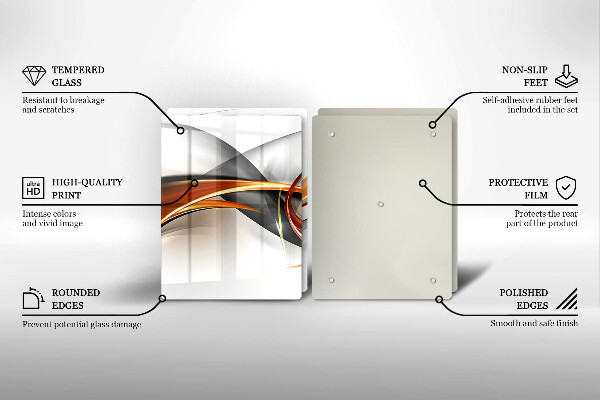 Tampa de parede do fogão a gás Formas modernas