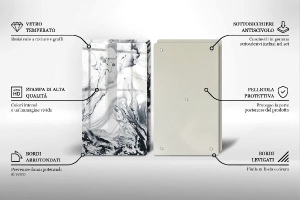 Tampa de parede do fogão a gás Abstração tinta