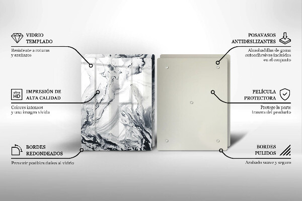 Tampa de parede do fogão a gás Abstração tinta
