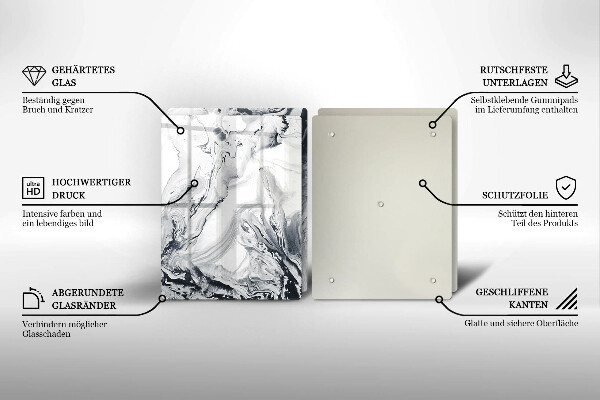 Tampa de parede do fogão a gás Abstração tinta