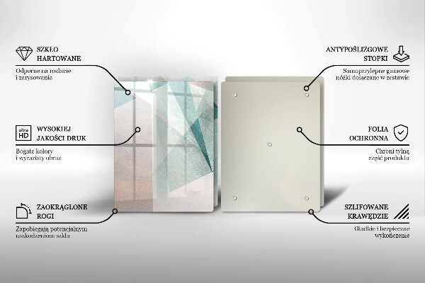 Tampa de parede do fogão a gás Abstração nítida