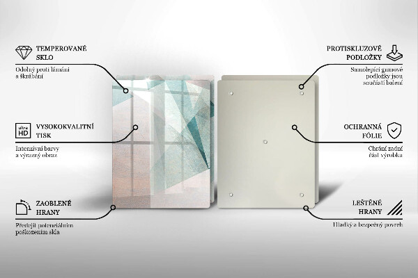 Tampa de parede do fogão a gás Abstração nítida