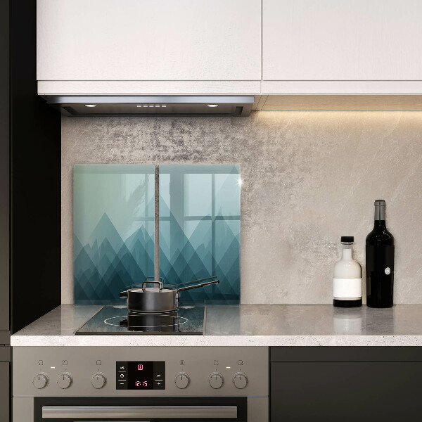 Tampa de parede do fogão a gás Montanhas abstratas