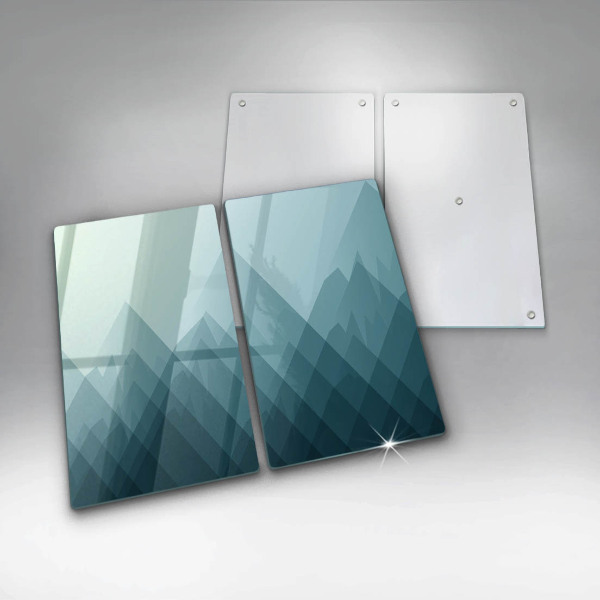 Tampa de parede do fogão a gás Montanhas abstratas