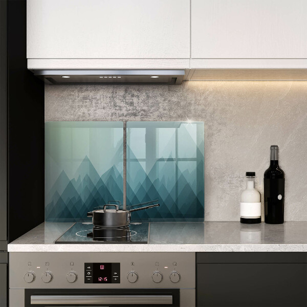 Tampa de parede do fogão a gás Montanhas abstratas