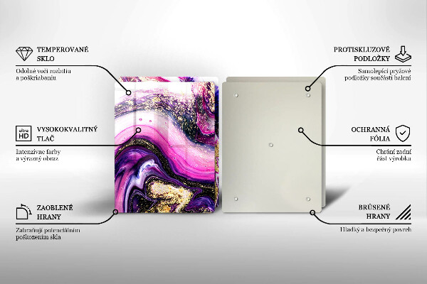 Painel de segurança para cozinhas Abstração design ouro