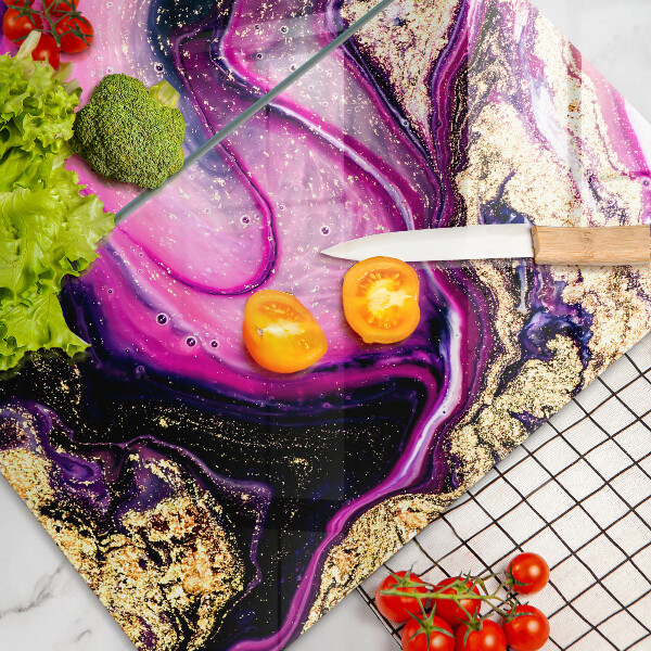 Painel de segurança para cozinhas Abstração design ouro