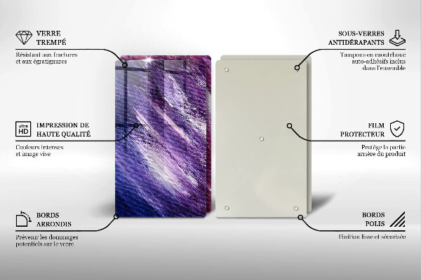 Tampa de parede do fogão a gás Abstração em tinta