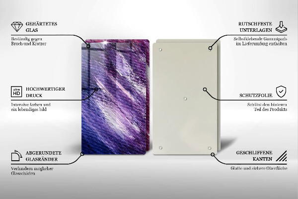 Tampa de parede do fogão a gás Abstração em tinta