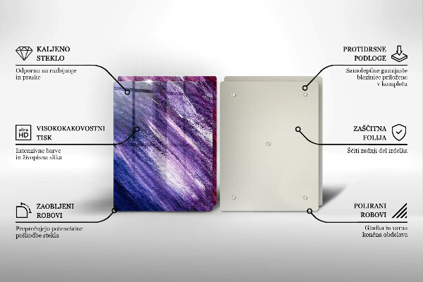 Tampa de parede do fogão a gás Abstração em tinta