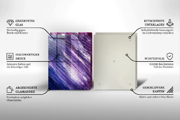 Tampa de parede do fogão a gás Abstração em tinta