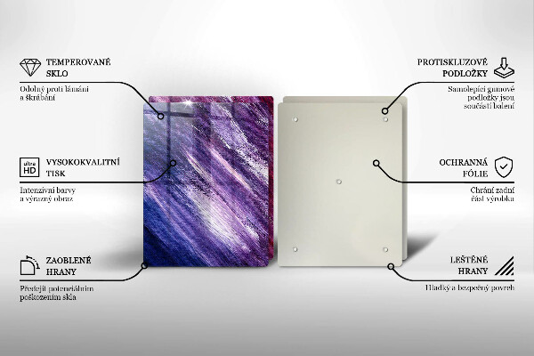 Tampa de parede do fogão a gás Abstração em tinta