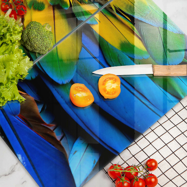 Tampa de parede do fogão a gás Penugem colorida de papagaio