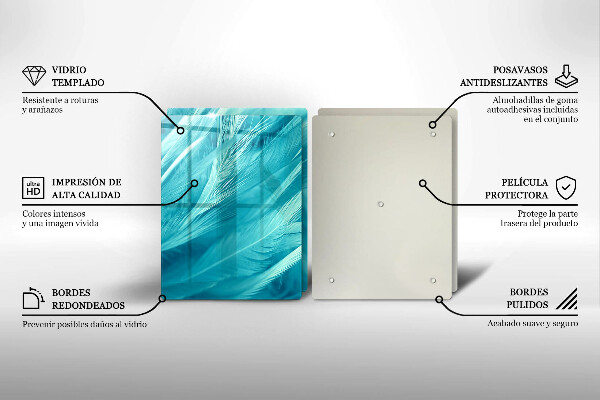 Proteção da parede da cozinha Penas delicadas
