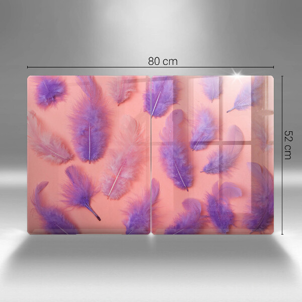 Cobertura de parede do fogão a gás Penas fofas