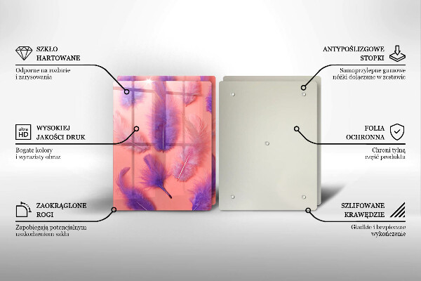 Cobertura de parede do fogão a gás Penas fofas