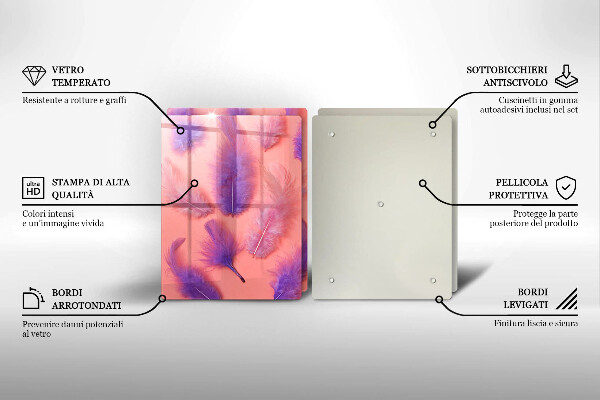 Cobertura de parede do fogão a gás Penas fofas