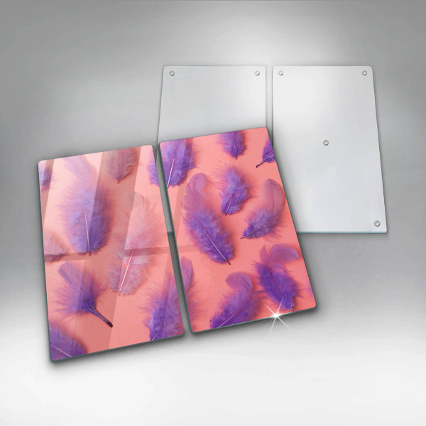 Cobertura de parede do fogão a gás Penas fofas