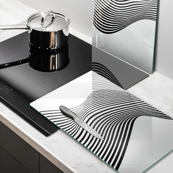 Tampa de parede do fogão a gás Abstração linear