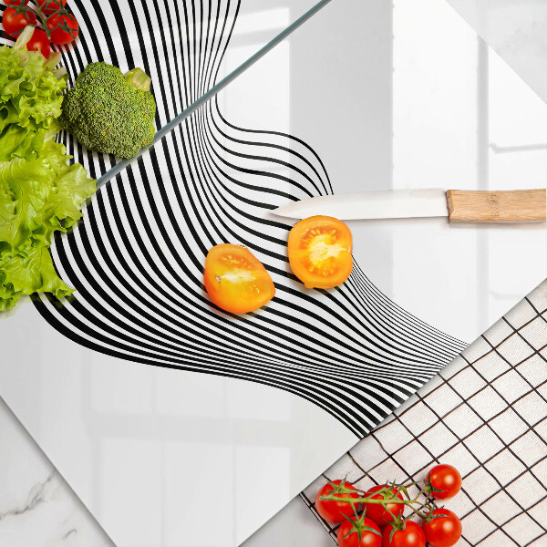 Tampa de parede do fogão a gás Abstração linear