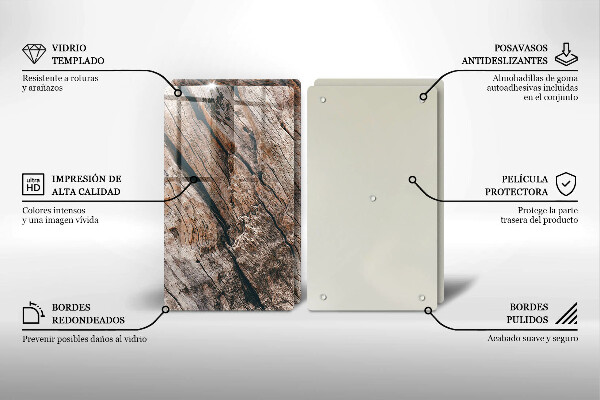 Tampa de parede do fogão a gás Estrutura madeira