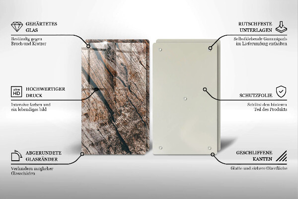 Tampa de parede do fogão a gás Estrutura madeira