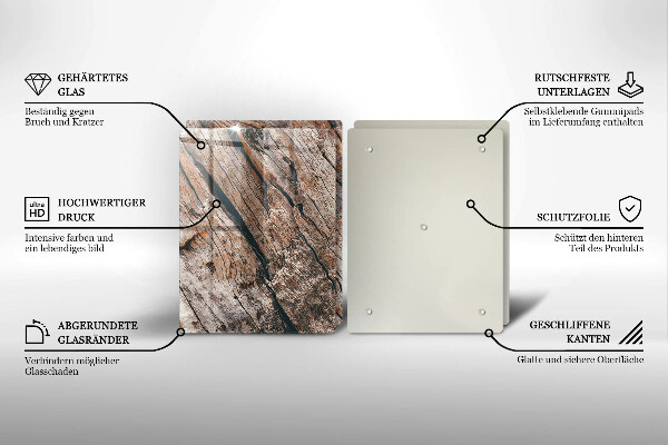 Tampa de parede do fogão a gás Estrutura madeira