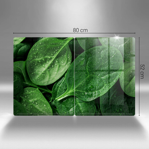 Tampa de parede do fogão a gás Folhas de manjericão